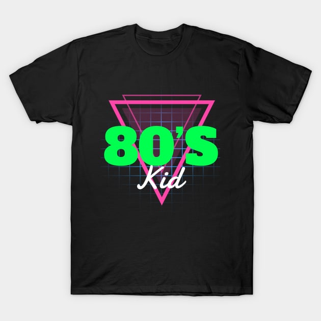 80's Kid, 1980a' Retro T-Shirt by E.S. Creative